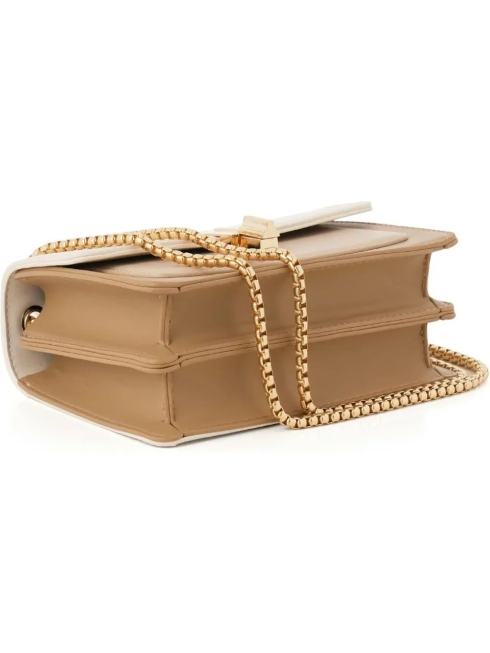 Chic Color-Block Leather Crossbody Bag for Women | Stylish Medium Shoulder Purse